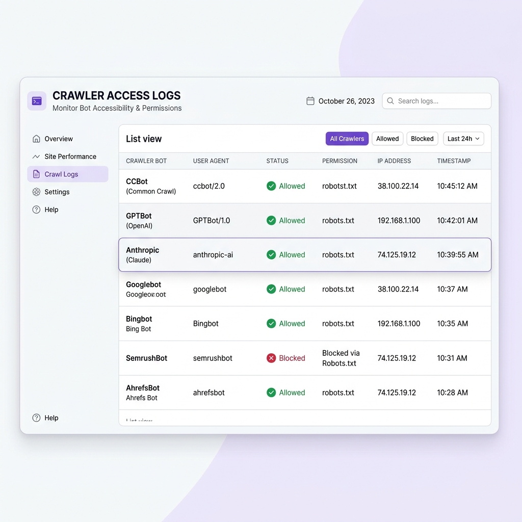 AI Crawler Accessibility